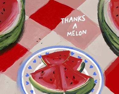 THANKS A MELON-NOTE CARD