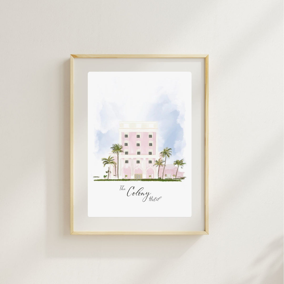 THE COLONY HOTEL - Art Print