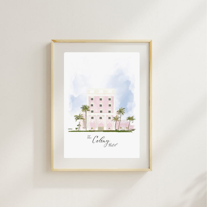 THE COLONY HOTEL - Art Print