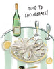 TIME TO SHELLEBRATE!-NOTE CARD