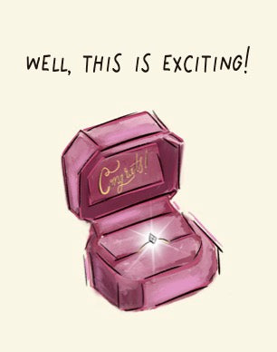 WELL THIS IS EXCITING-NOTE CARD