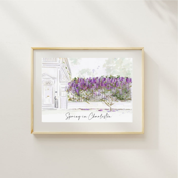 WISTERIA IN SPRING -Art Print