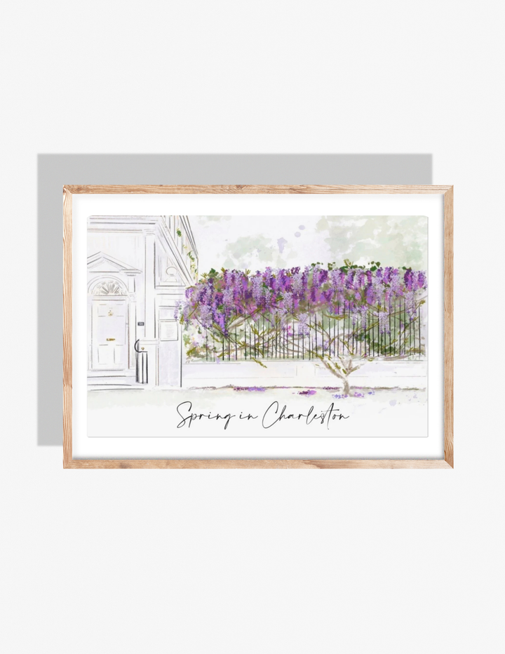 WISTERIA IN SPRING -Art Print