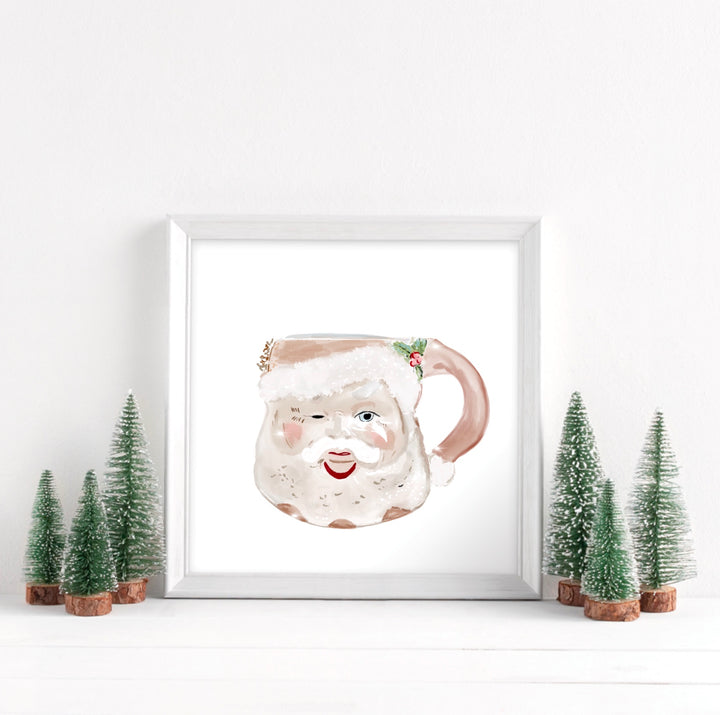 SANTA MUG - Art Print