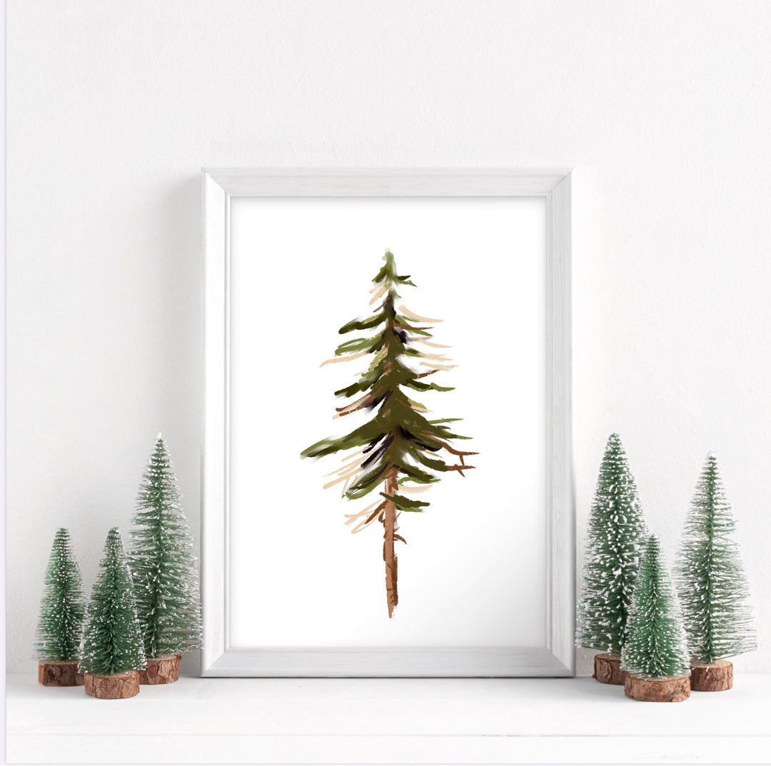 SIMPLE PINE TREE - Art Print