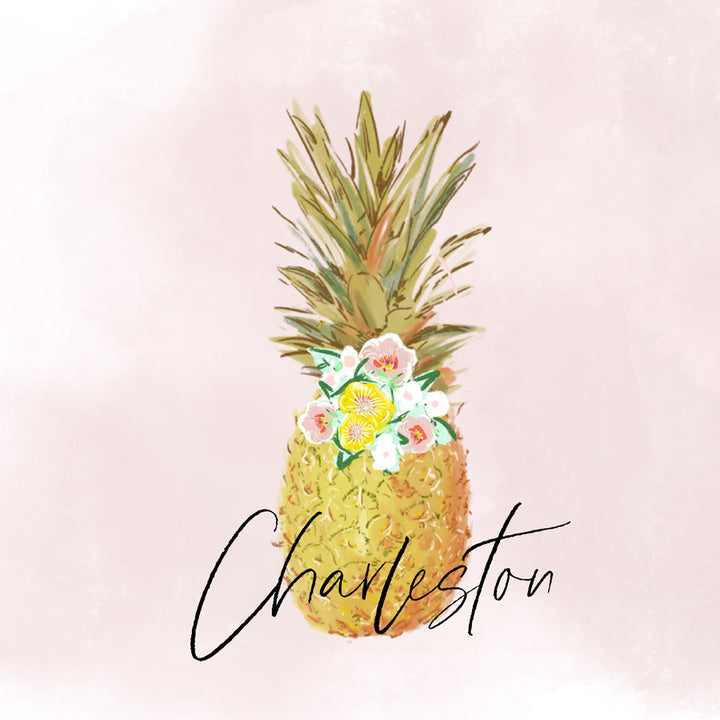 PINK PINEAPPLE - Note Card