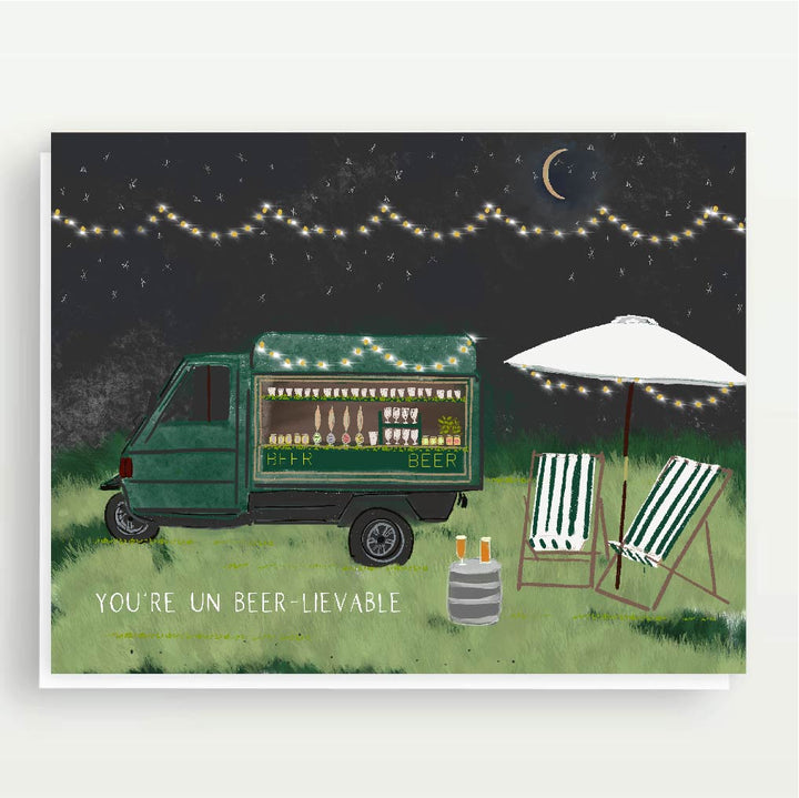 YOU'RE UN-BEER-LIEVABLE - Note Card