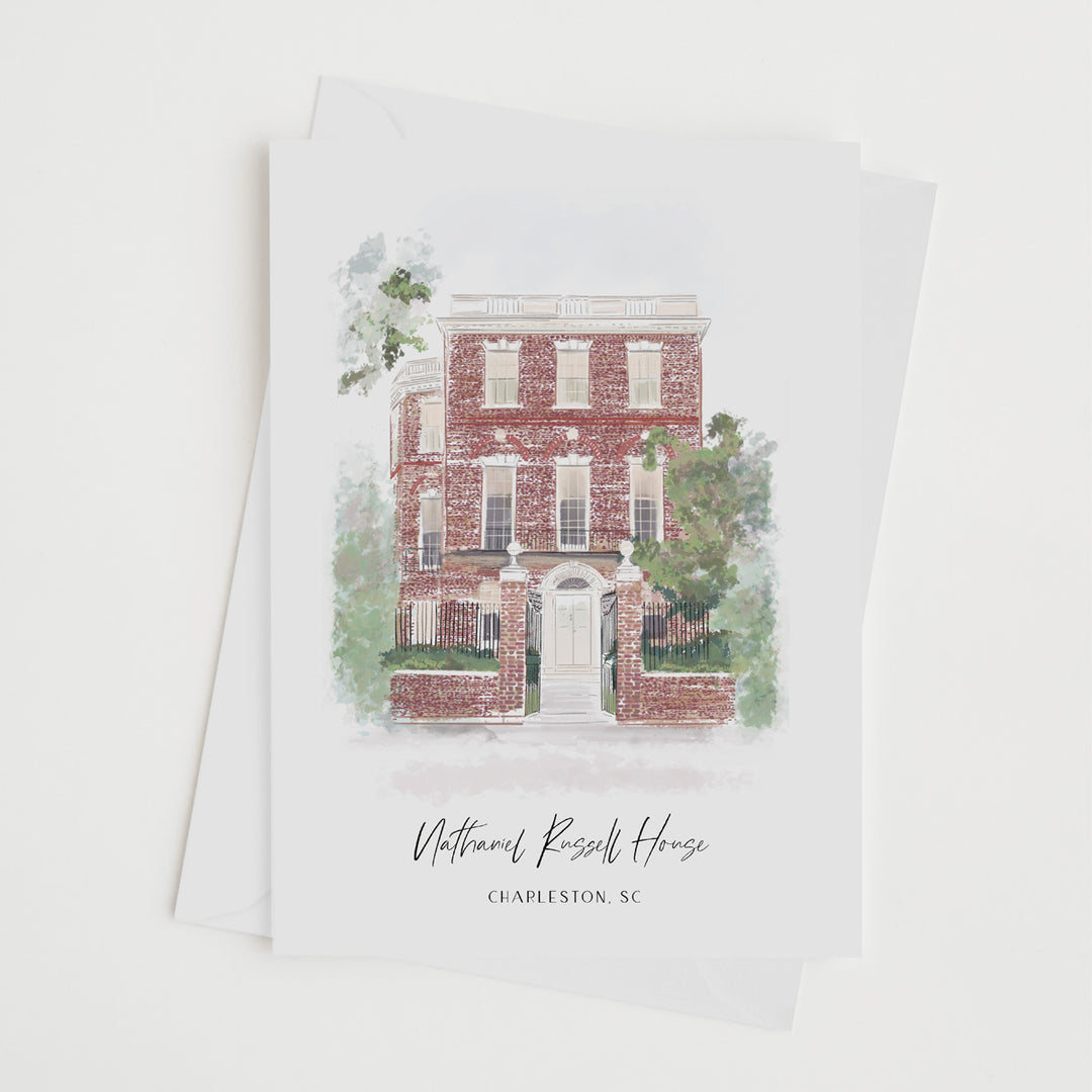 NATHANIEL RUSSELL HOUSE - Note Card