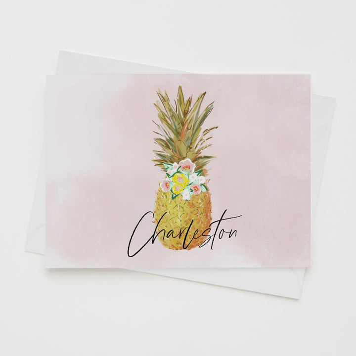 PINK PINEAPPLE - Note Card
