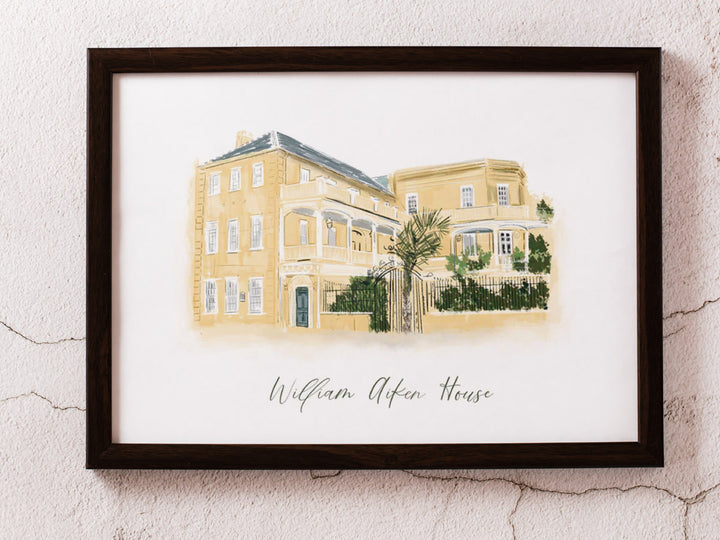WILLIAM AIKEN HOUSE - Art Print