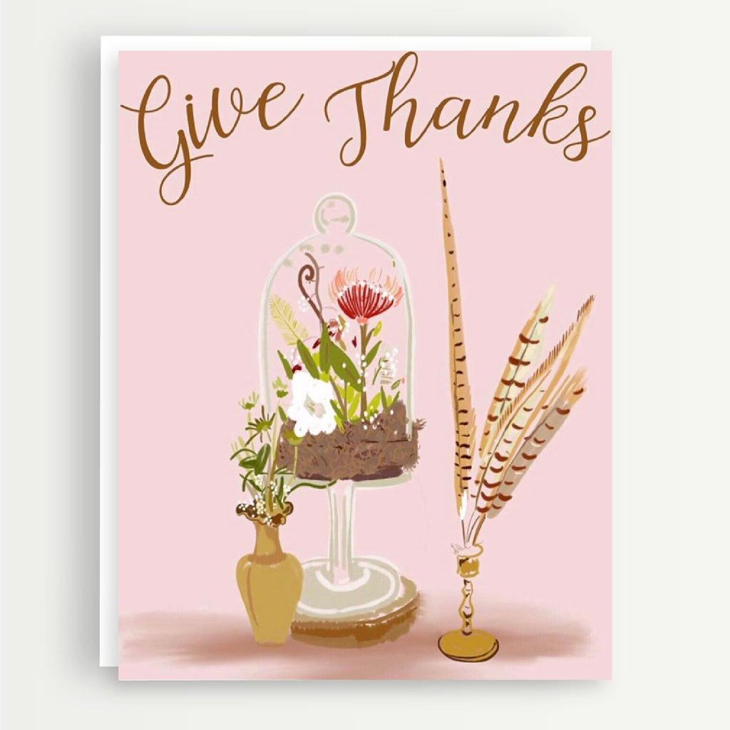 Give Thanks Holiday A2 Note Card