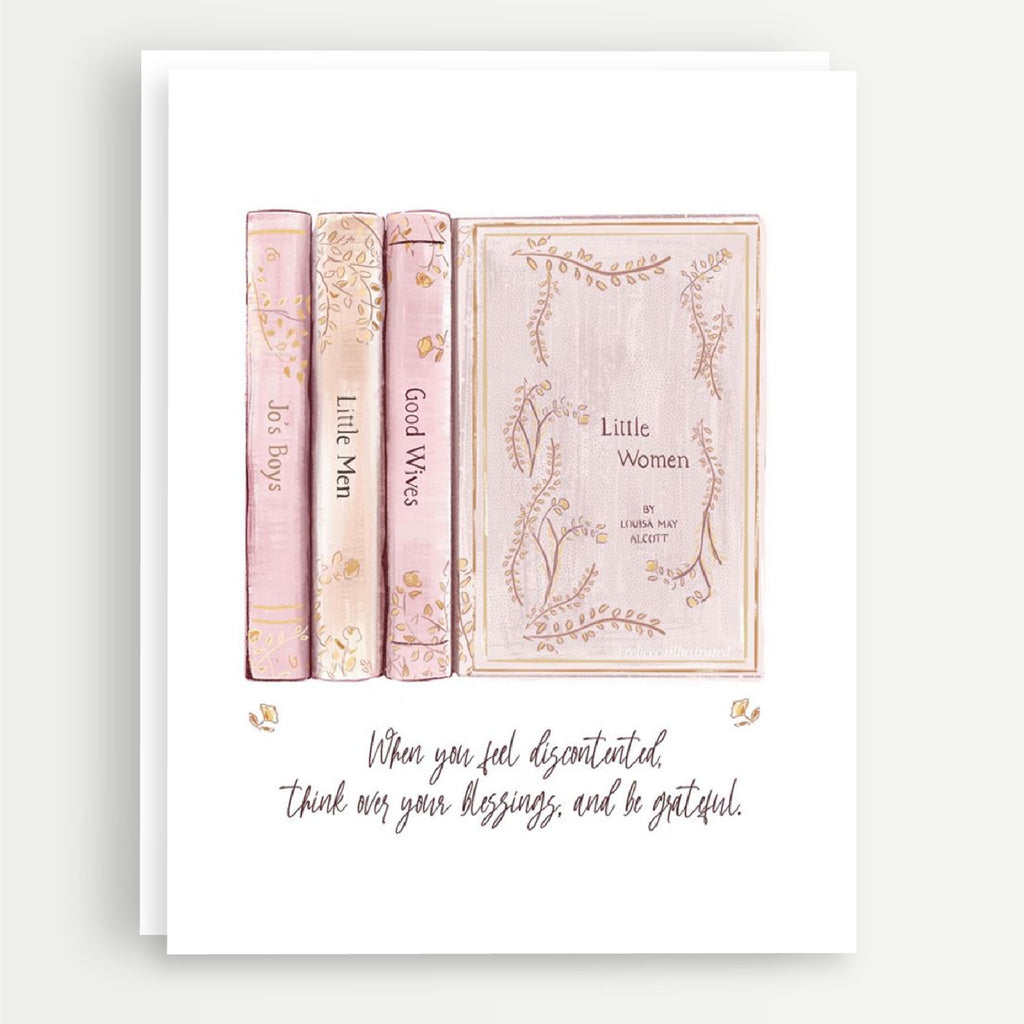 Little Women Quote A2 Note Card