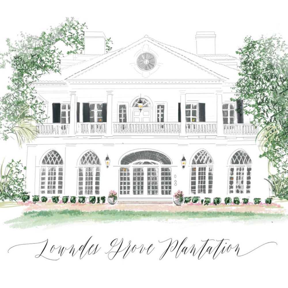 LOWNDES GROVE - Note Card