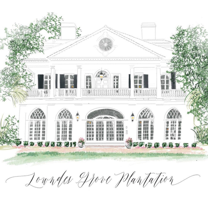 LOWNDES GROVE - Note Card