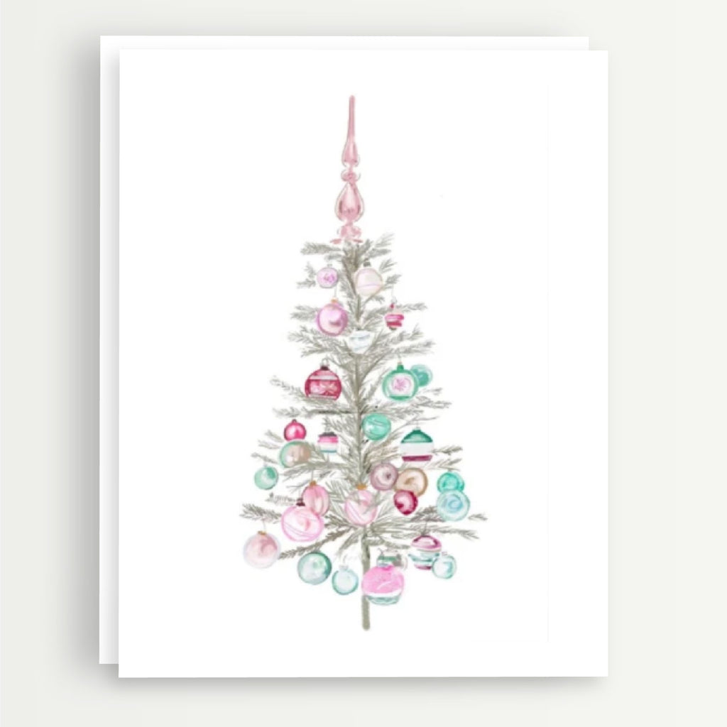 Nostalgic Christmas Tree A2 Note Card
