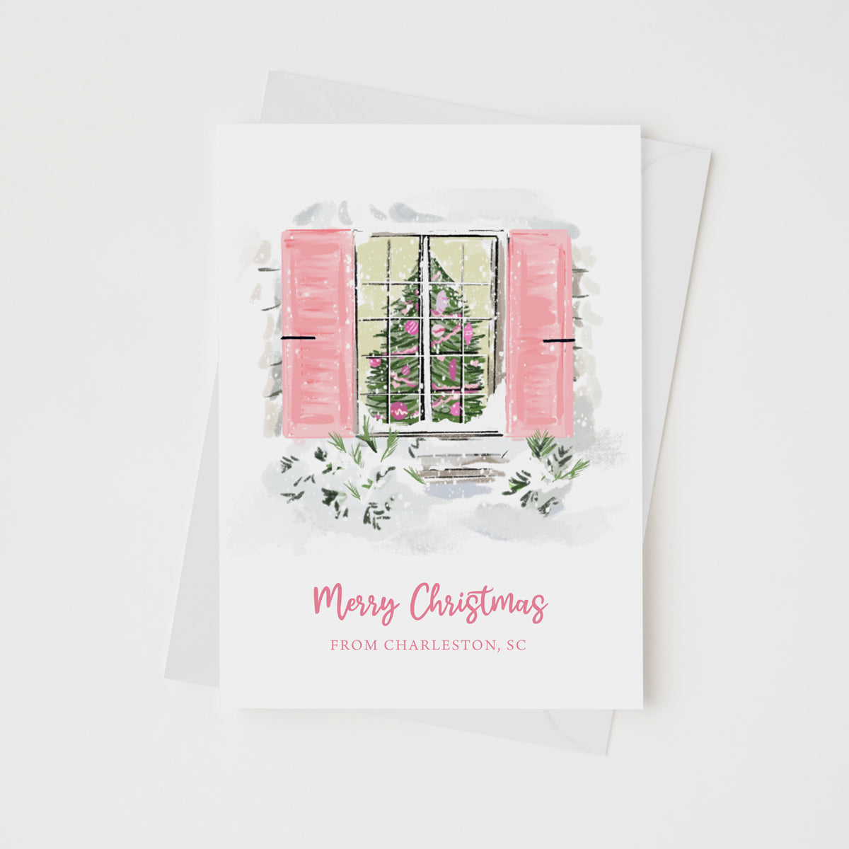 MERRY CHRISTMAS WINDOW - Note Card