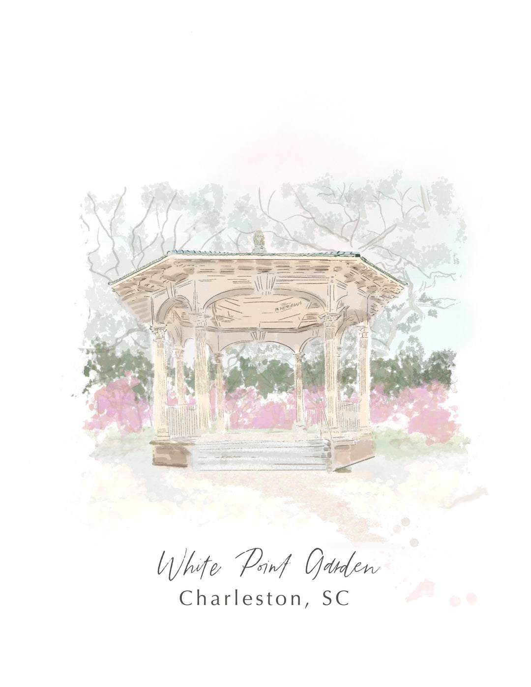 WHITE POINT GARDEN - Art Print