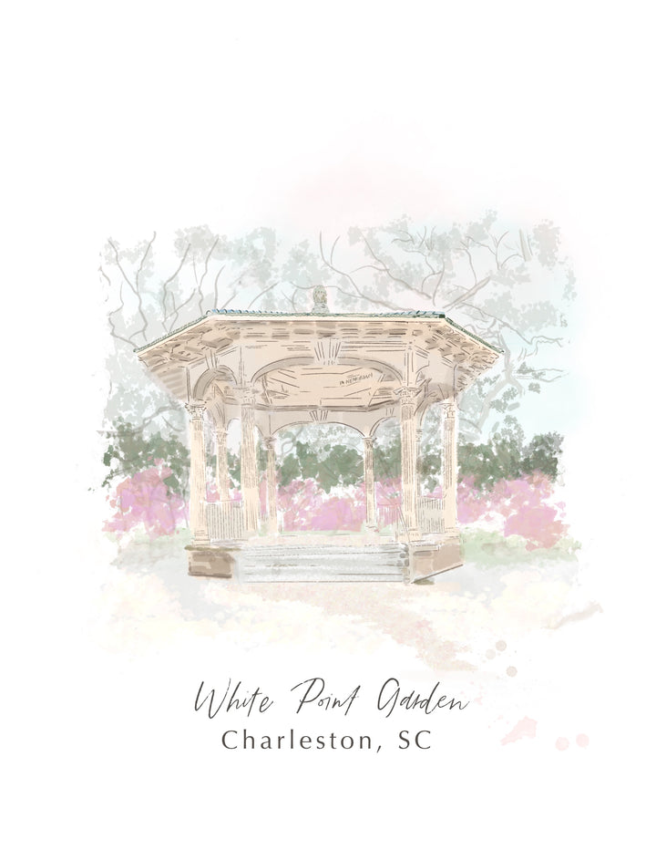 WHITE POINT GARDEN - Art Print