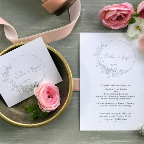 Wedding Floral Invitation