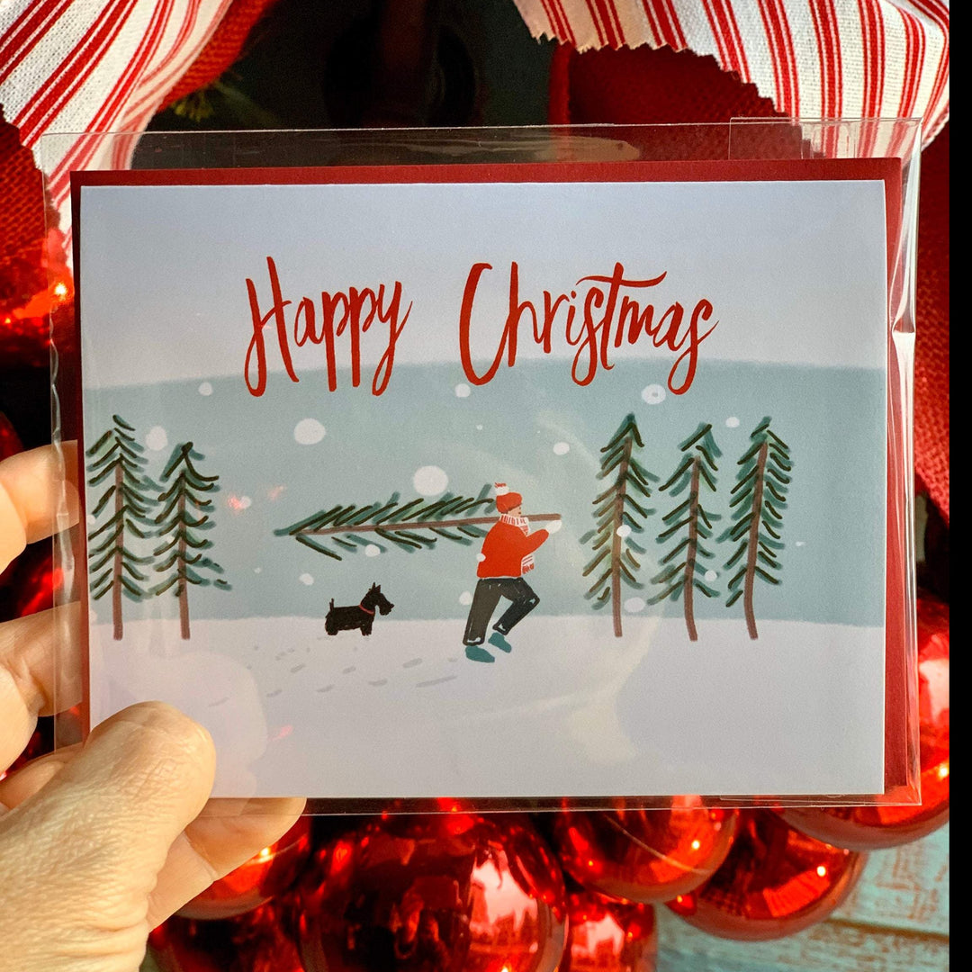 Happy Christmas A2 Note Card