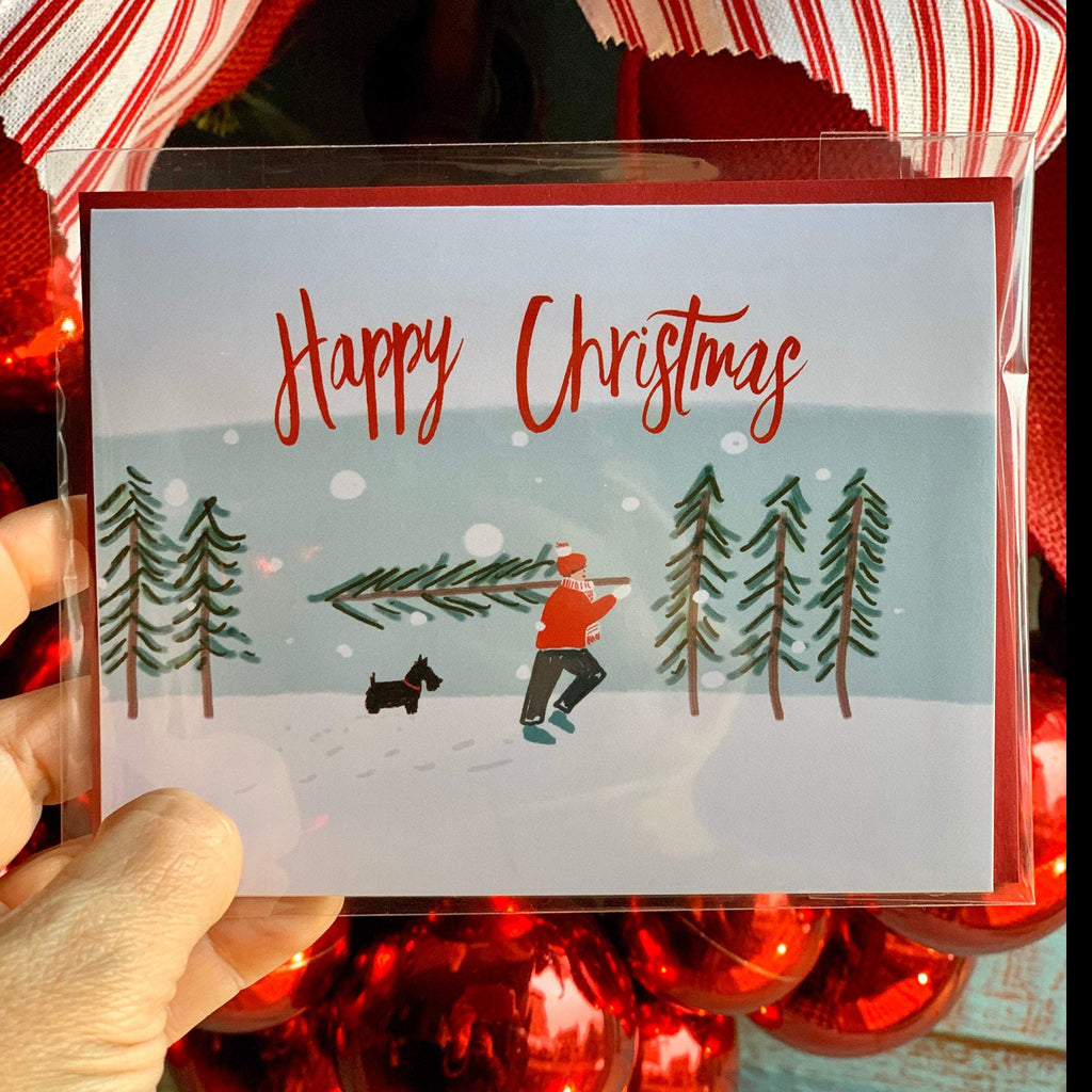 Happy Christmas A2 Note Card