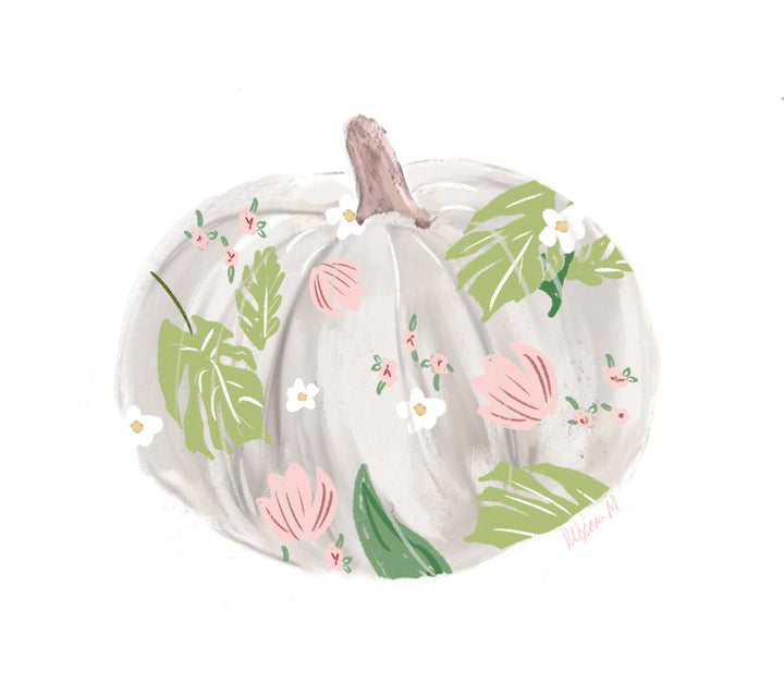 BEACH PUMPKIN - Art Print